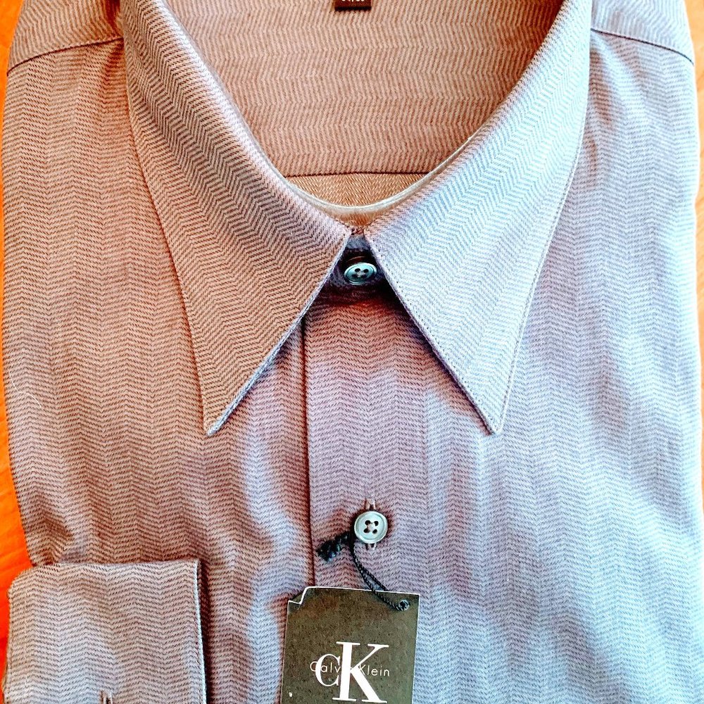 Calvin Klein Men's Long Sleeve Gray Shirt